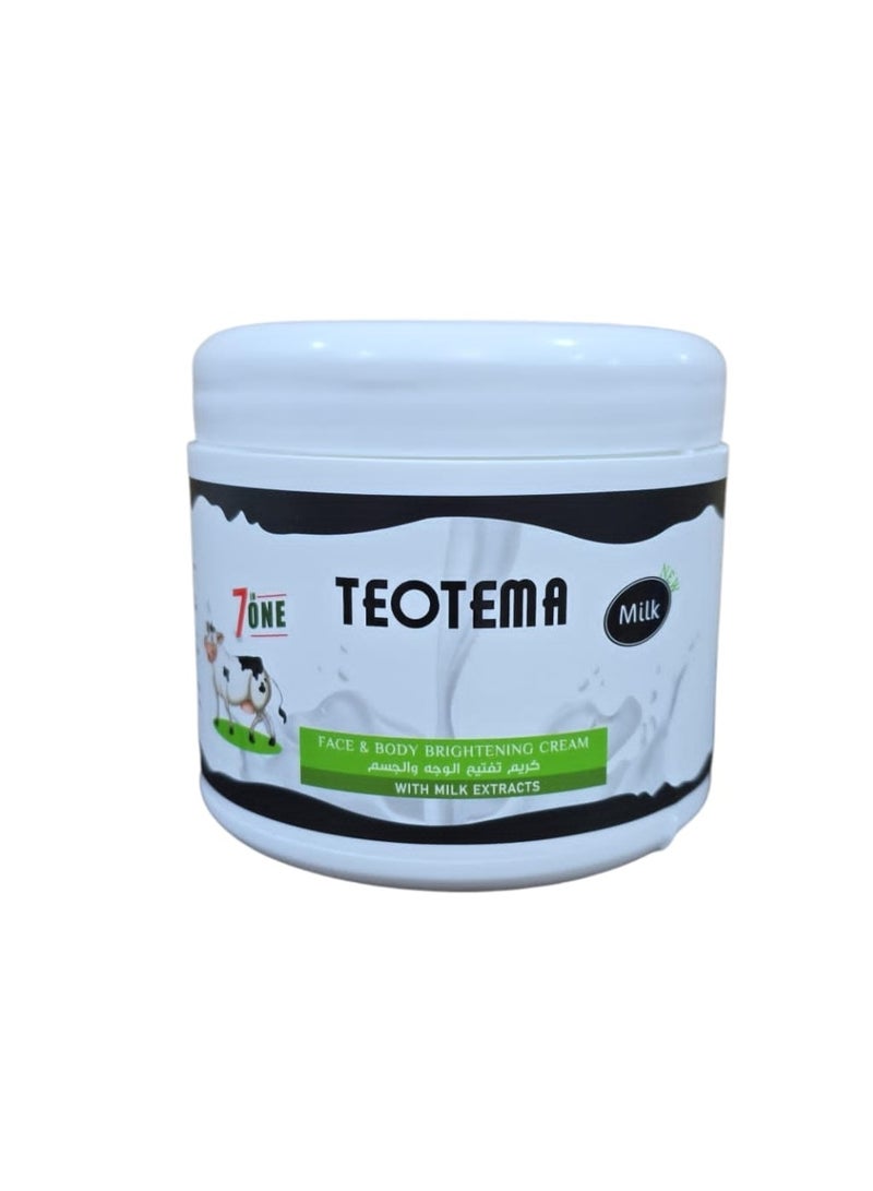 Face And Body  brightening cream with milk extracts 500 Ml